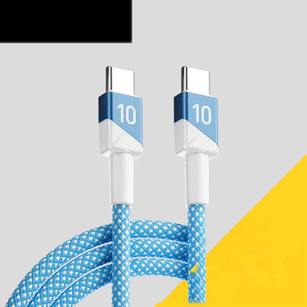 100W 5A USB-C į USB-C kabelis su futbolo komandos spalvomis
