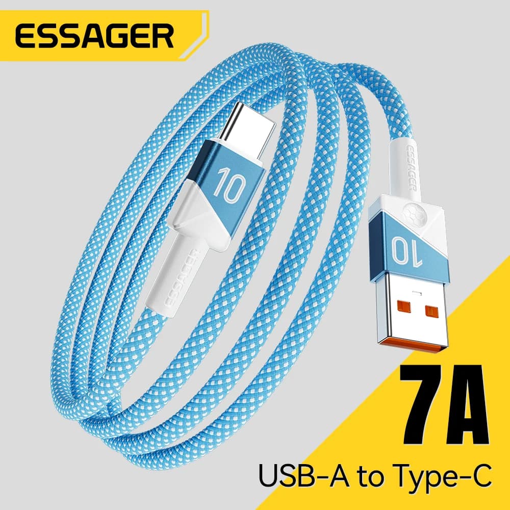 100W 7A USB-C Super Greito Įkrovimo Kabelis Komandų Spalvos