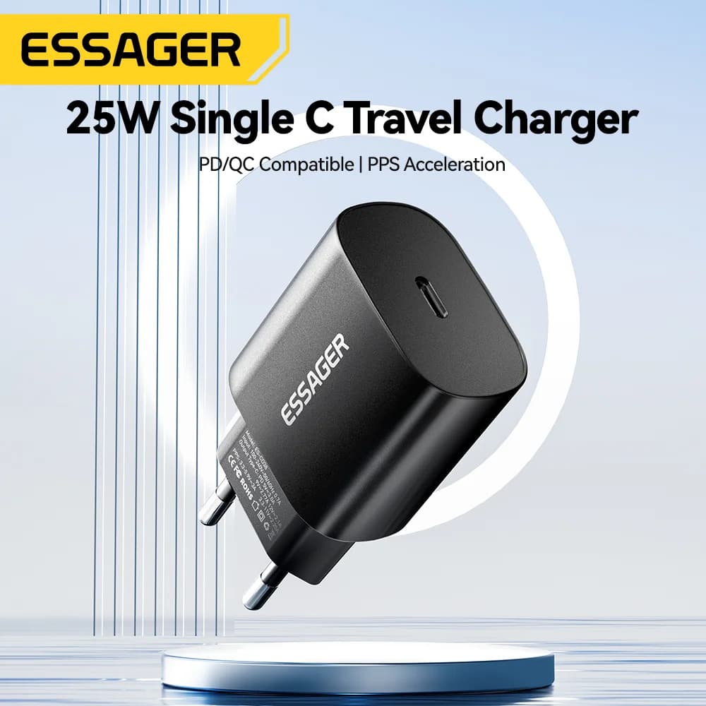 25W USB-C PD greitas sieninis įkroviklis