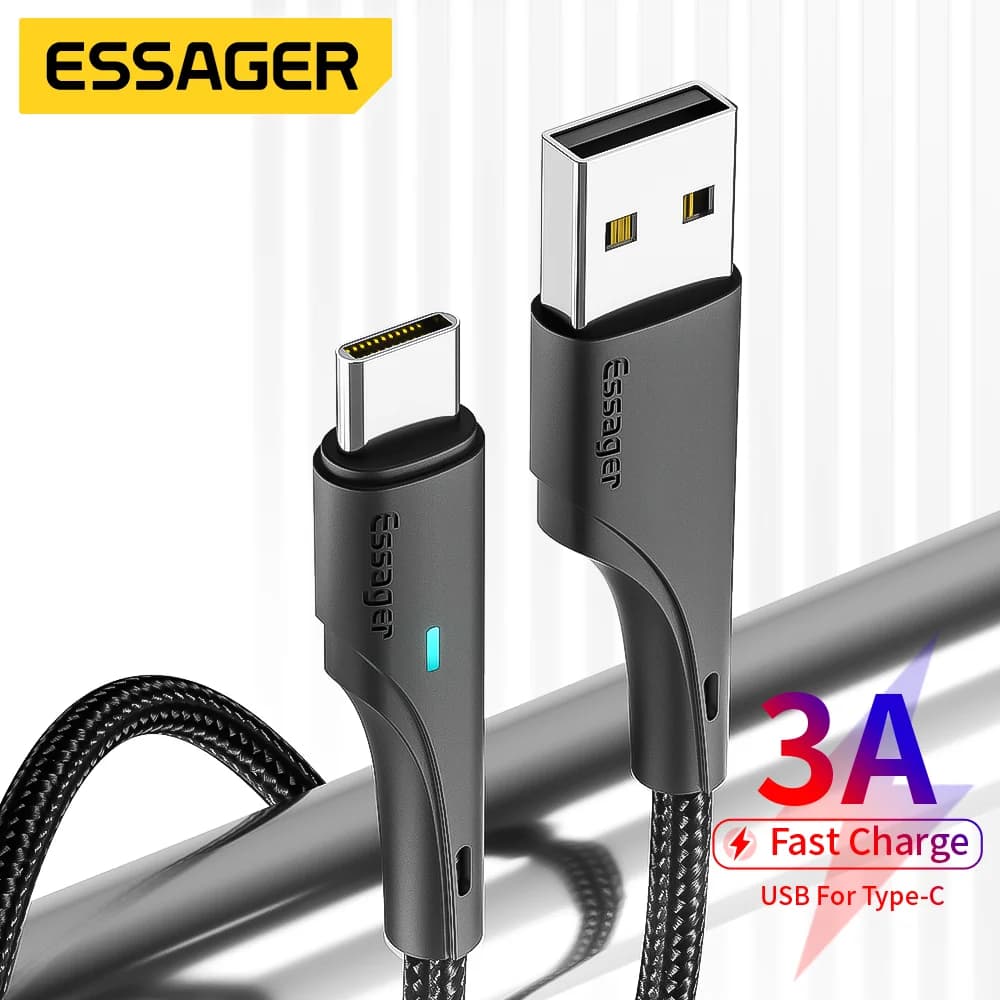 3A USB-A į USB-C greitojo įkrovimo kabelis