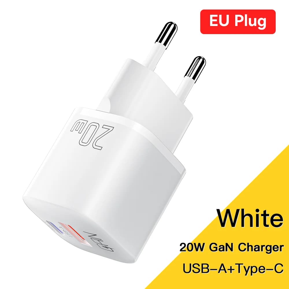 20W GaN USB-C PD greitas tinklo įkroviklis