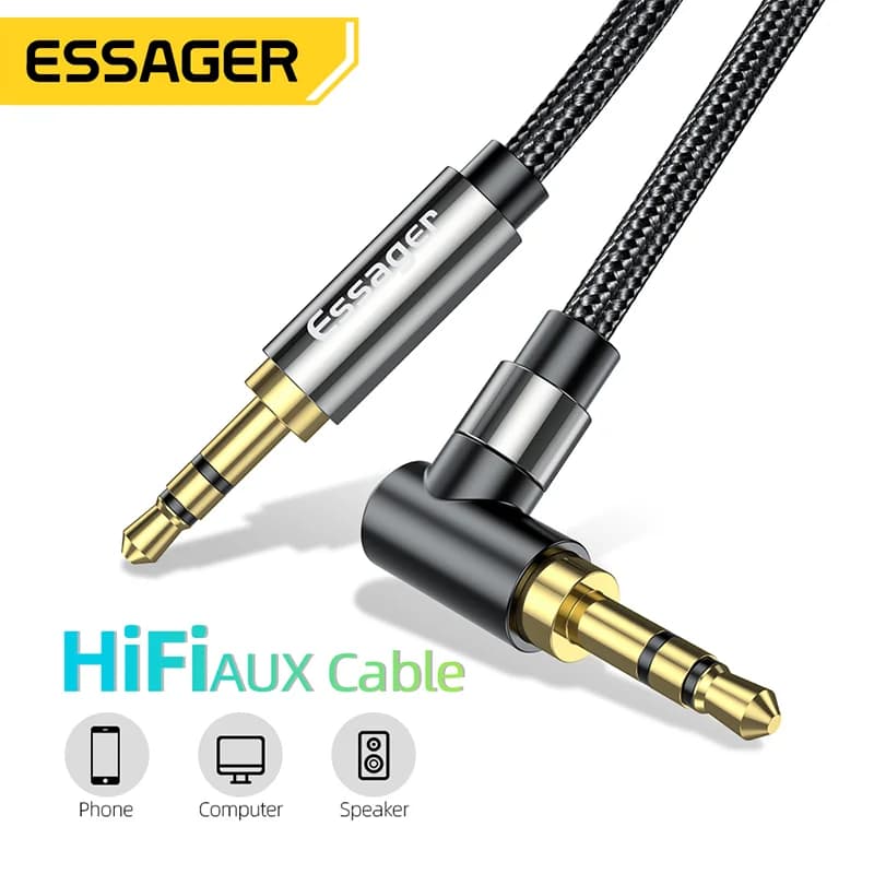 3.5 mm Hi-Fi Aux garso laidas garsiakalbiams
