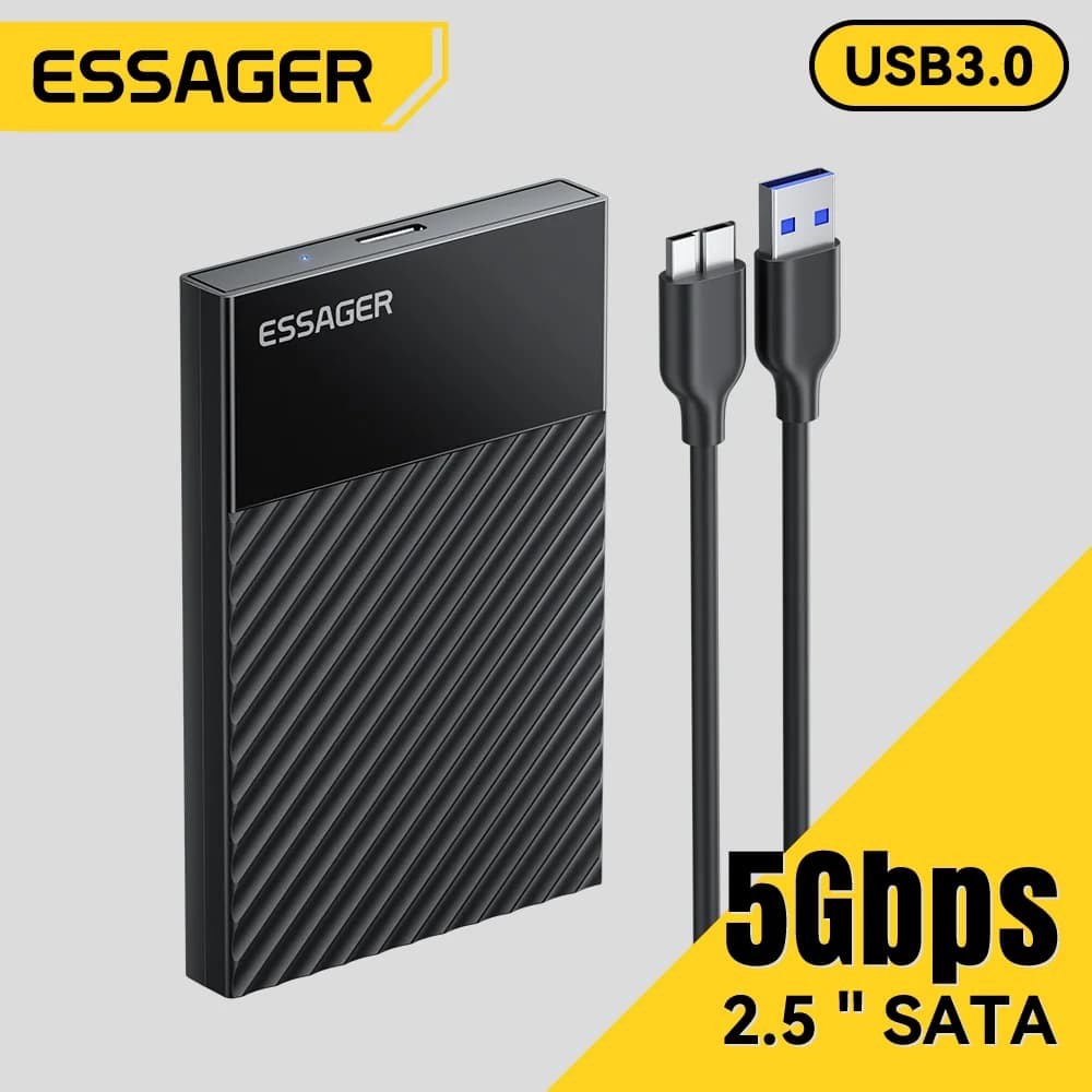 2,5 colių USB 3.0 SATA SSD/HDD dėklas