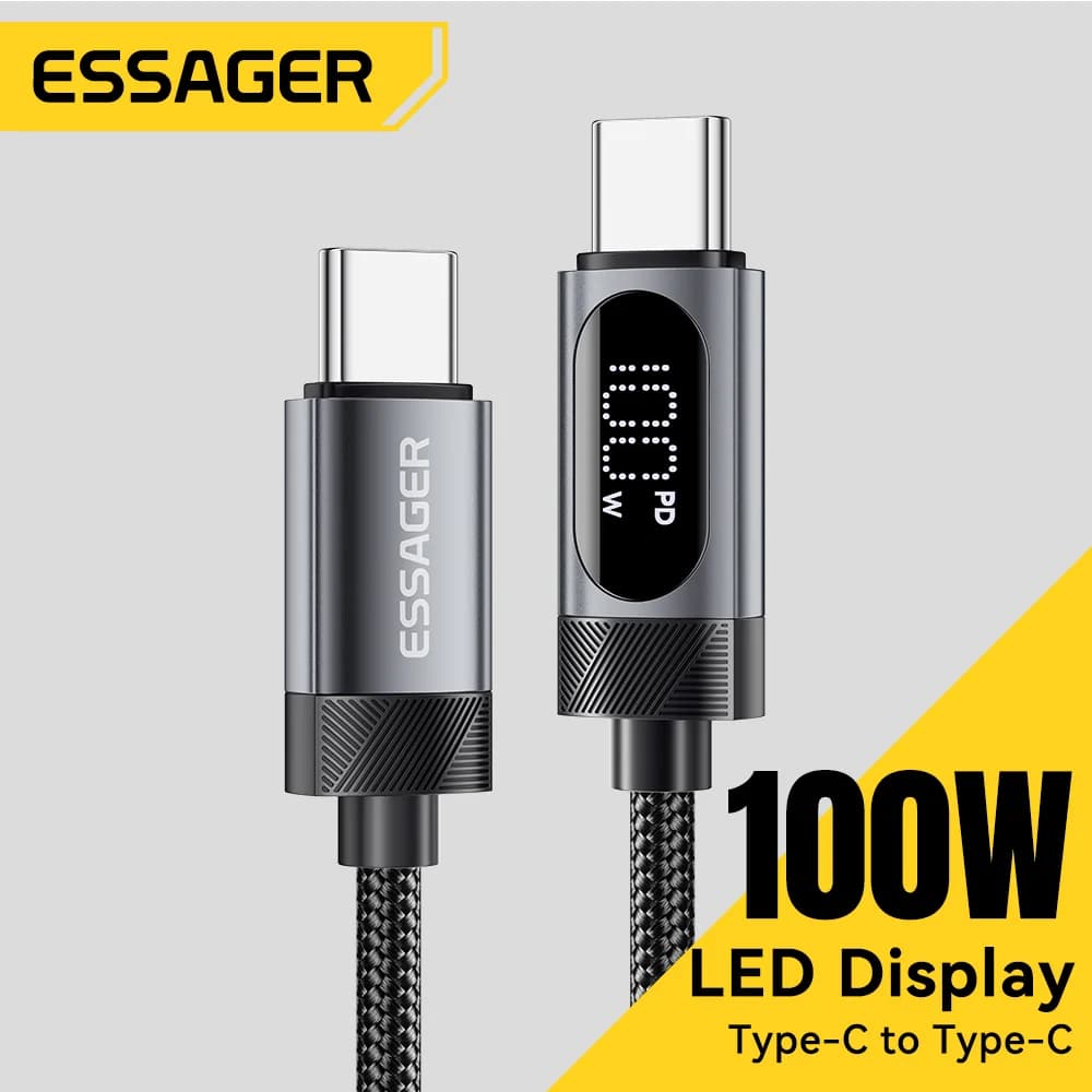 USB-C į USB-C 100W greitojo įkrovimo kabelis