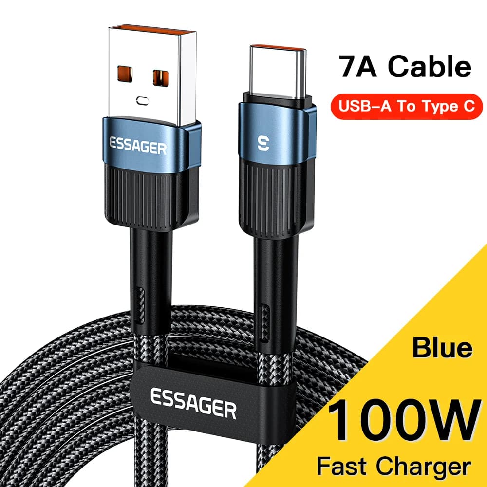 USB-C greito įkrovimo duomenų laidas (7A, 66W)