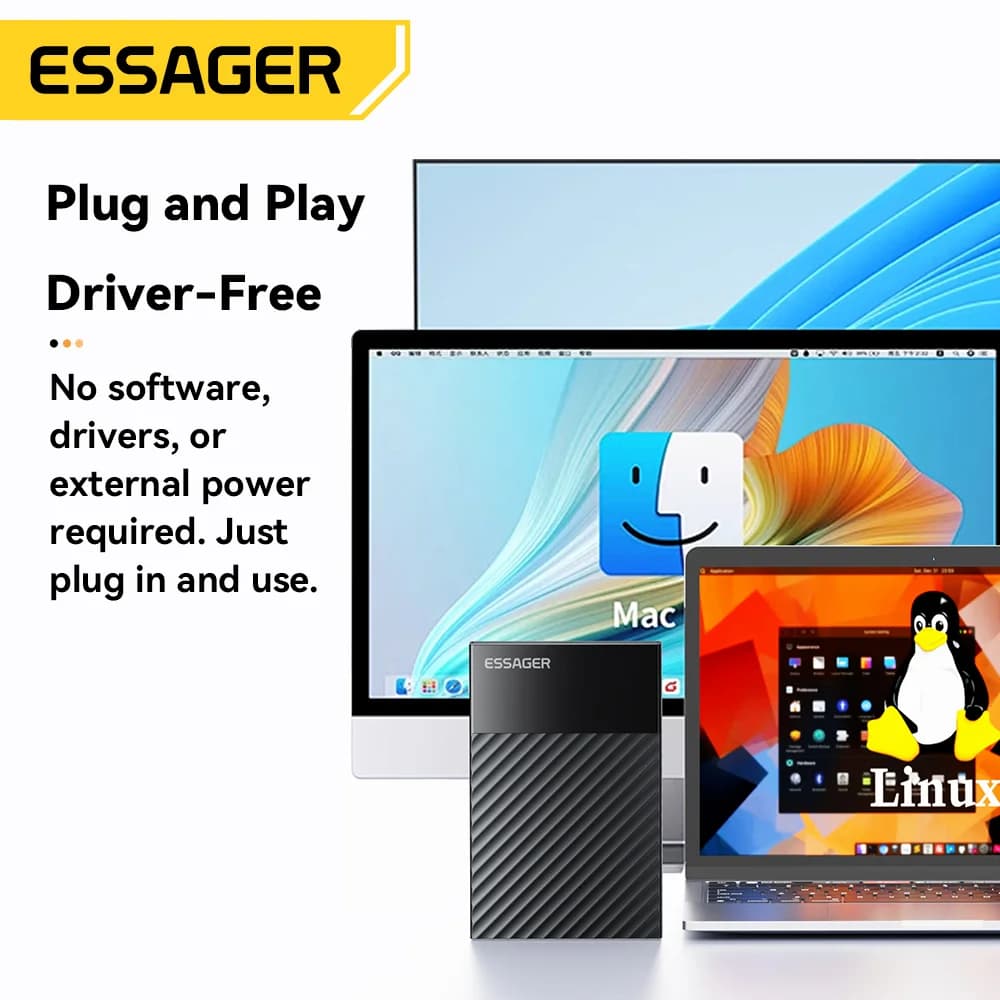 2,5 colių USB 3.0 SATA SSD/HDD dėklas