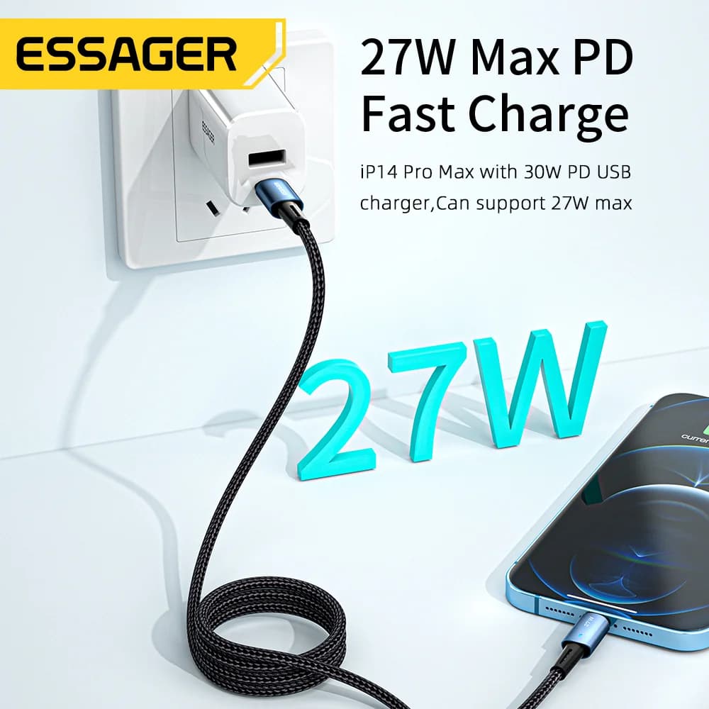 20W USB-C į Lightning greitojo įkrovimo kabelis