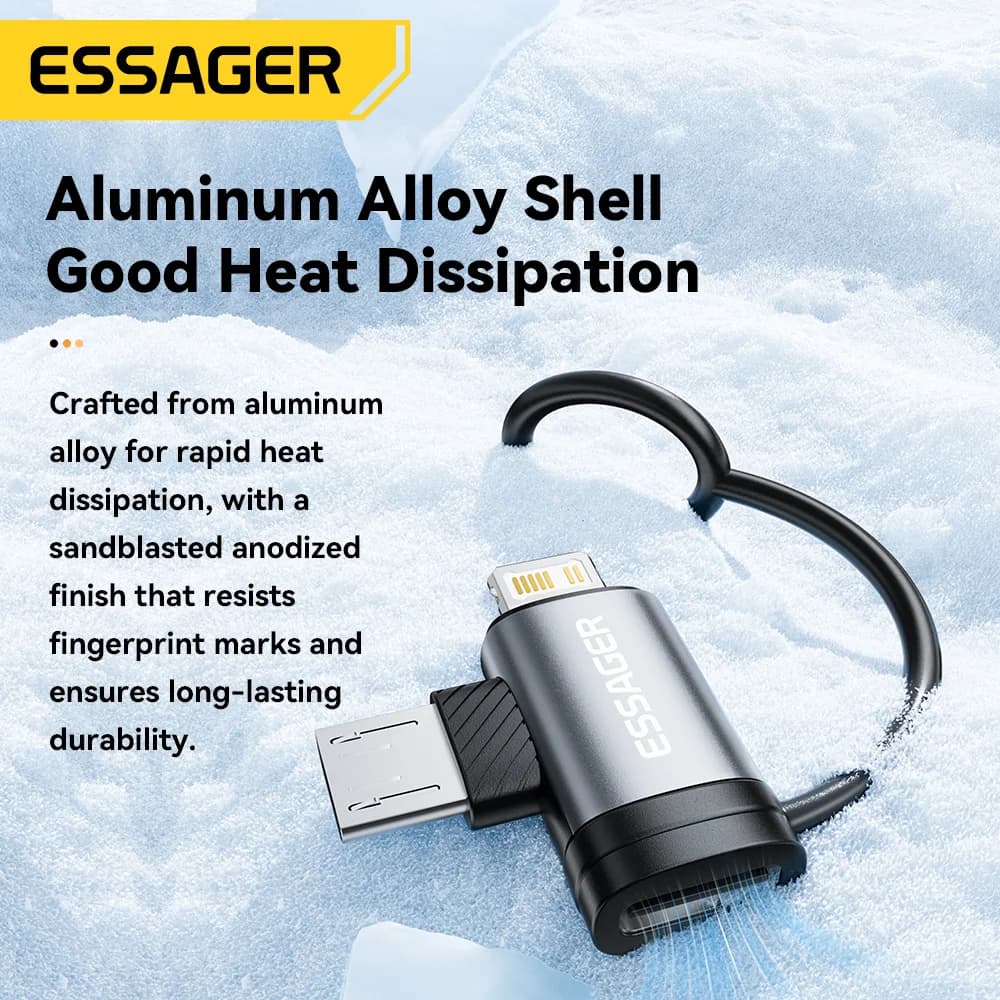 2-in-1 Lightning ir Micro USB adapteris