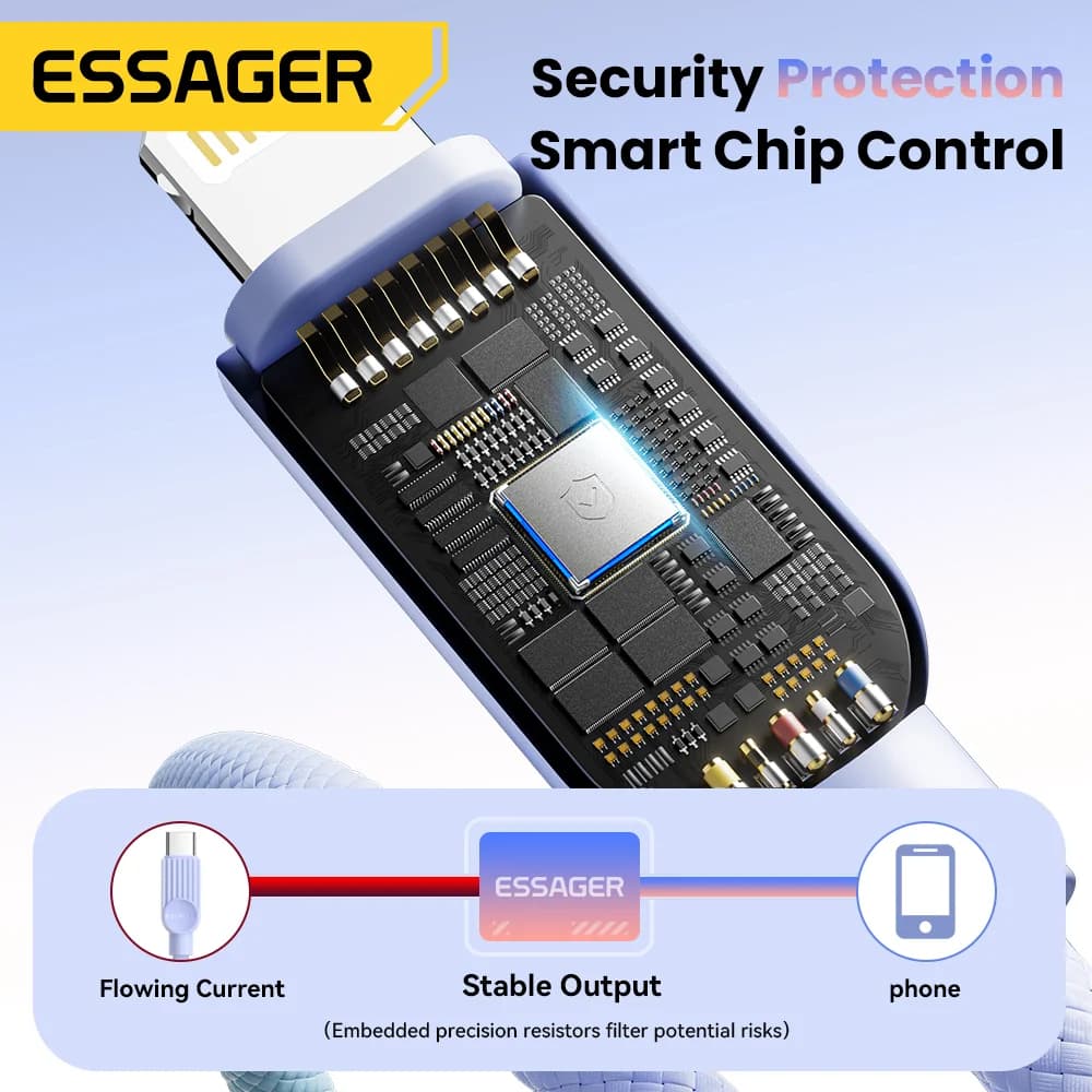 Spalvotas USB-C į Lightning kabelis, 29W PD