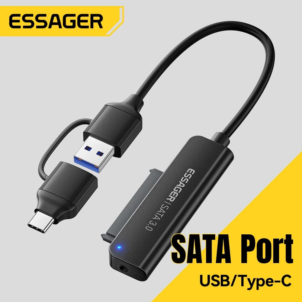 2-in-1 SATA į USB 3.0/Type-C adapteris, 2,5"
