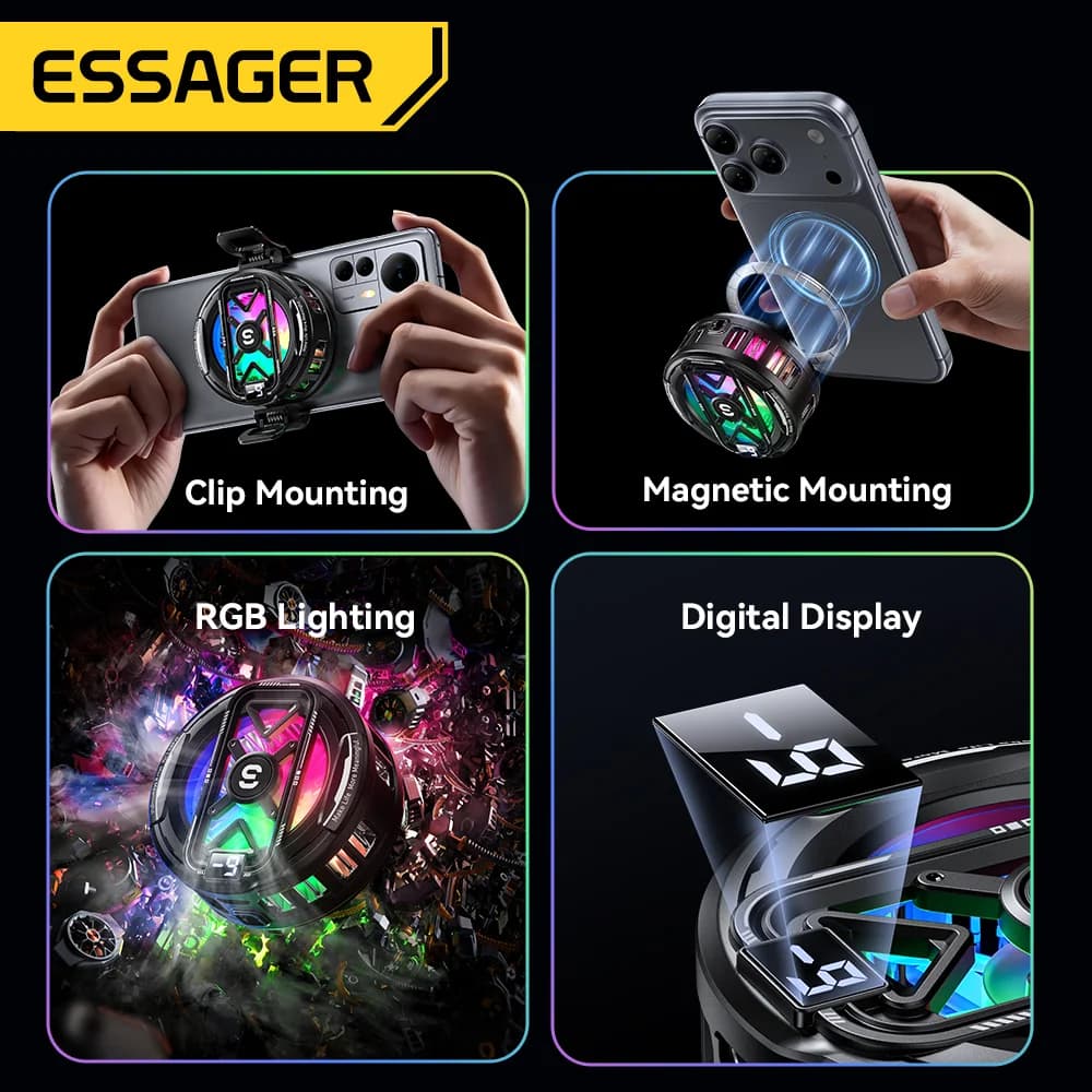 Magnetinis skaitmeninis telefono aušintuvas radiatorius
