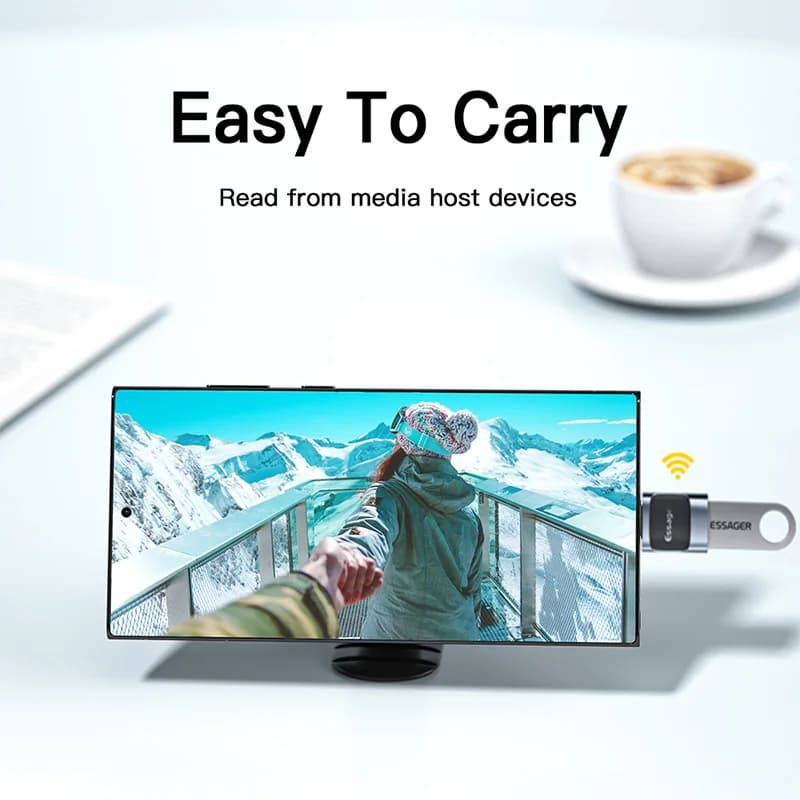 USB-C į Micro USB OTG adapteris