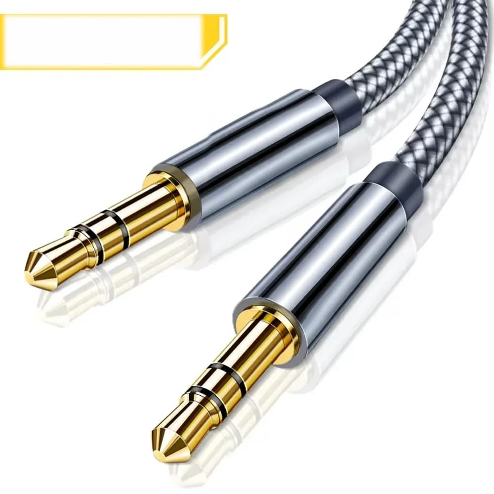 3.5 mm stereo „Aux“ garso kabelis (vyriškas-vyriškas)