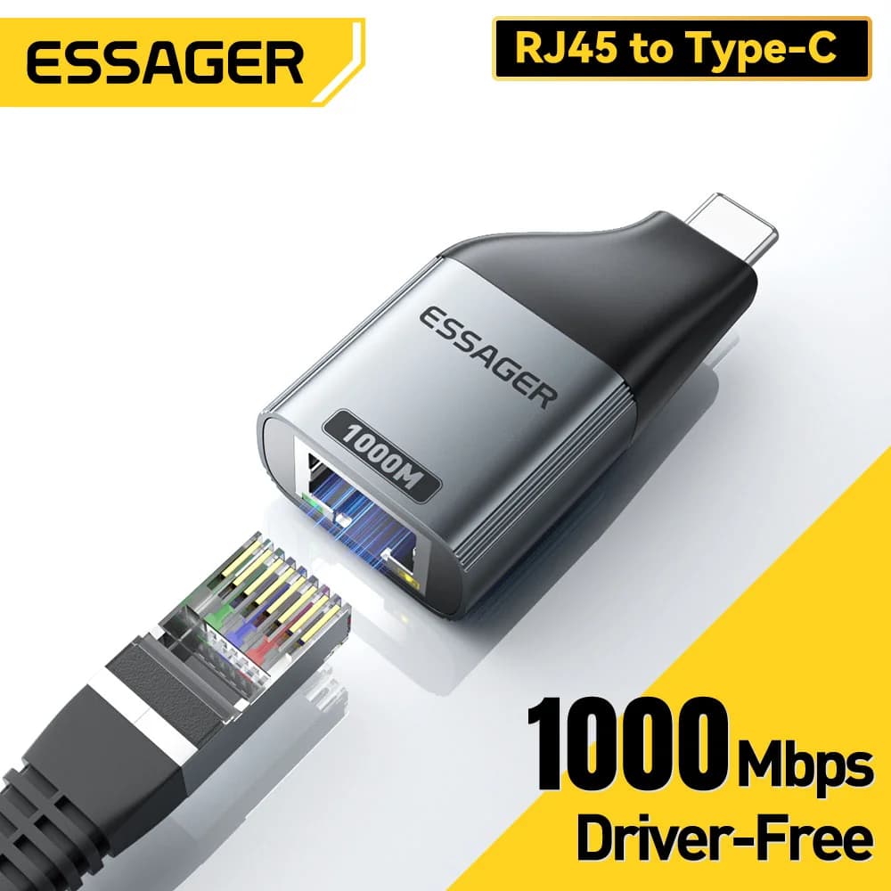 USB-C į Gigabit Ethernet RJ45 adapteris