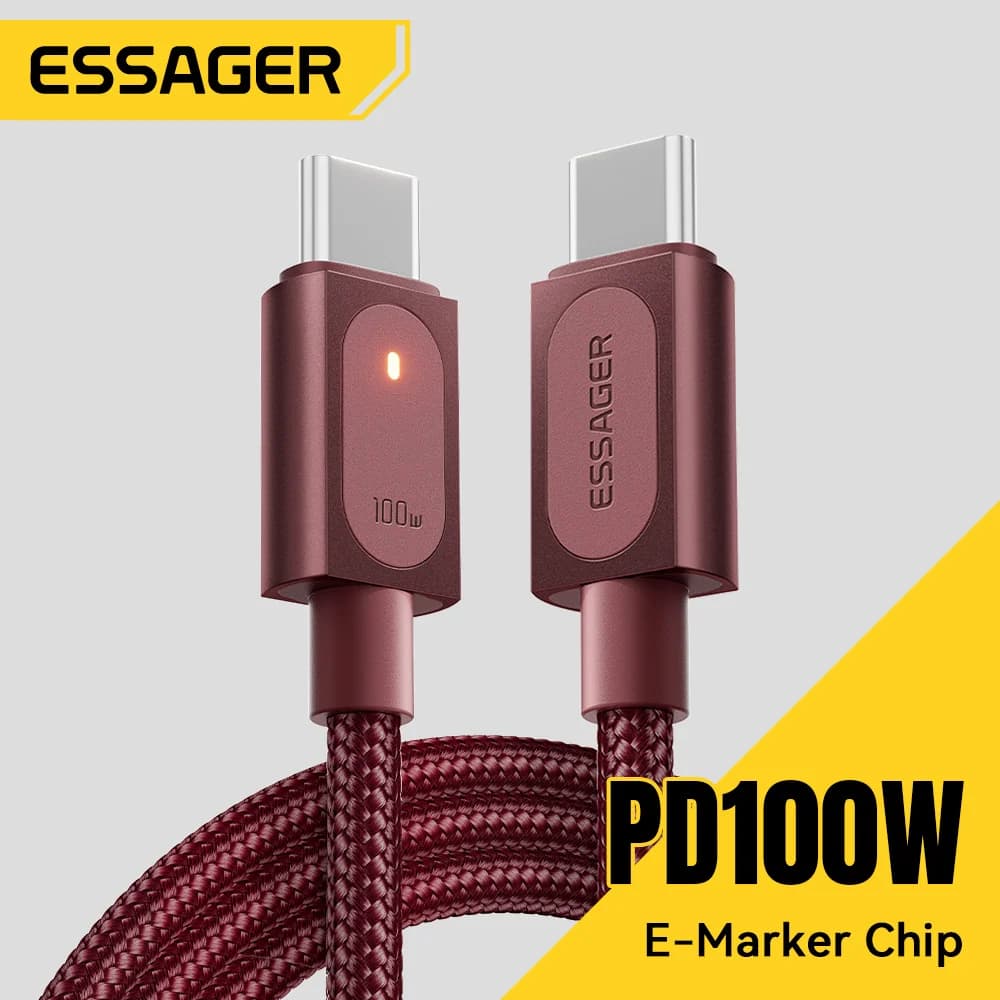 100W USB-C į USB-C greitojo įkrovimo laidas