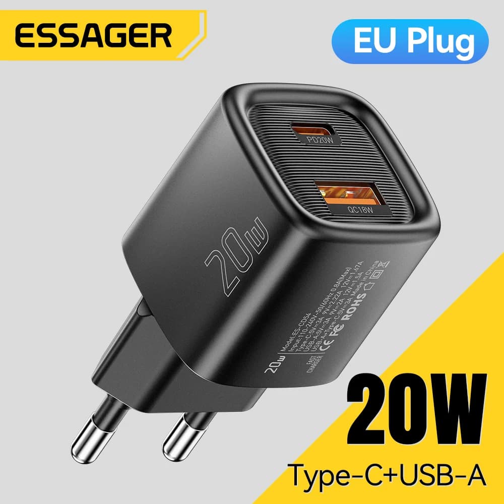 20W USB-C PD greitas įkroviklis