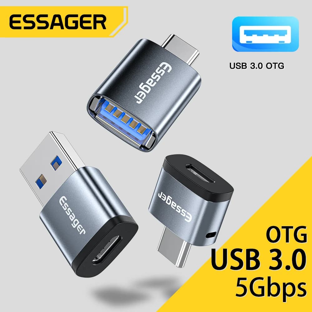 USB Type-C į USB 3.0 moterišką OTG adapteris