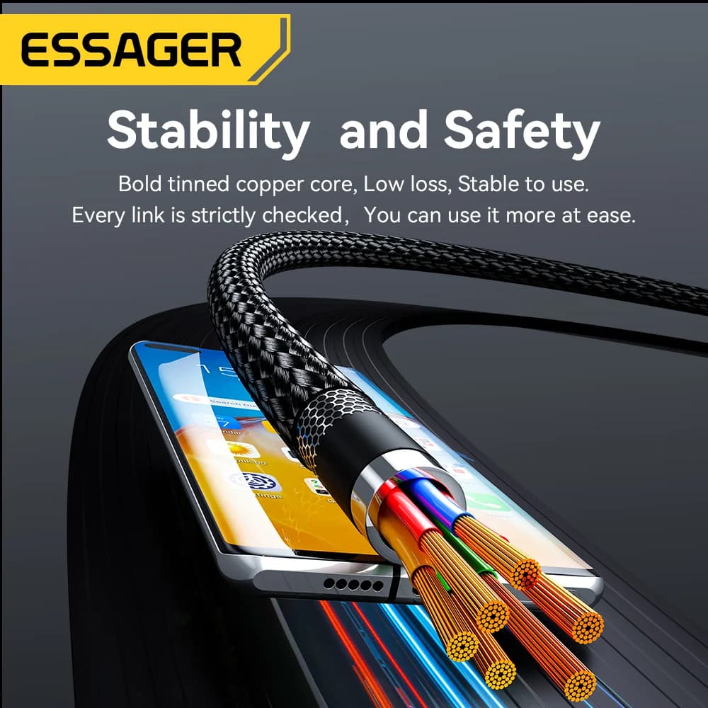 240W USB-C į USB-C kabelis, 90 laipsnių kampu