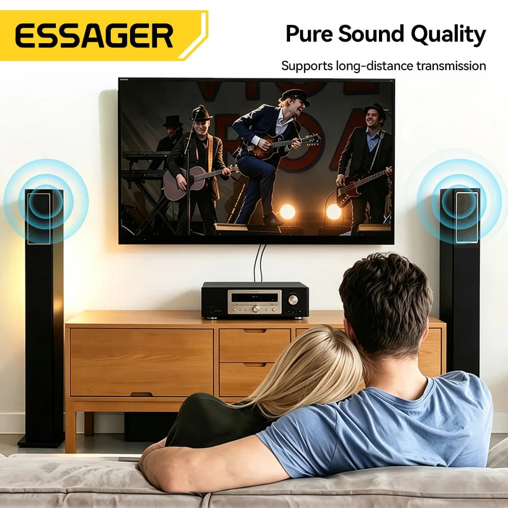 3,5 mm į dvigubą RCA garso skirstymo kabelis