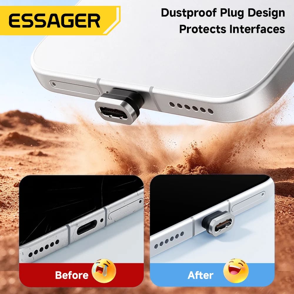 Magnetinis USB-C kabelis, 100W 7A greitas įkrovimas