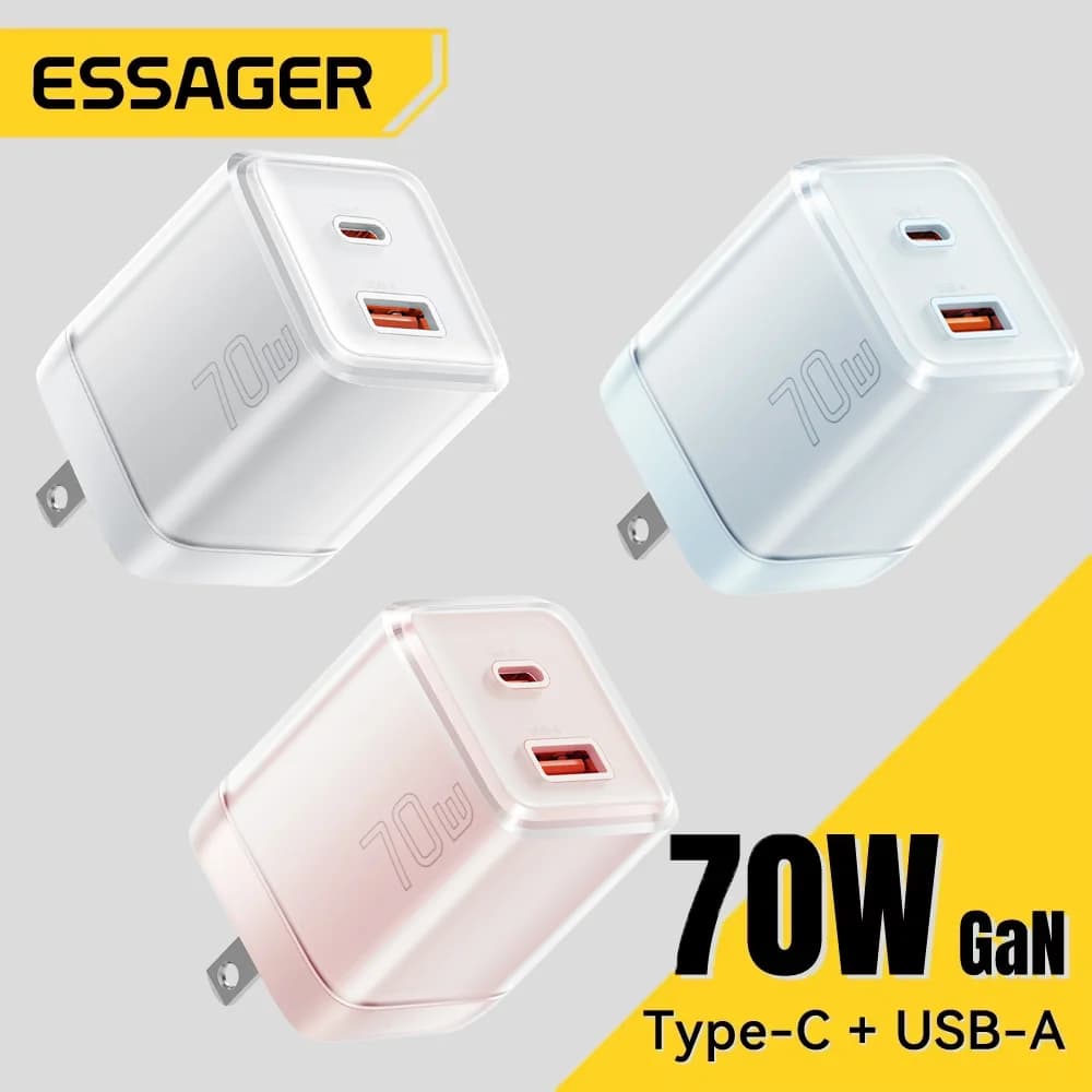 70W GaN USB-C Fast Charger with PD 3.0