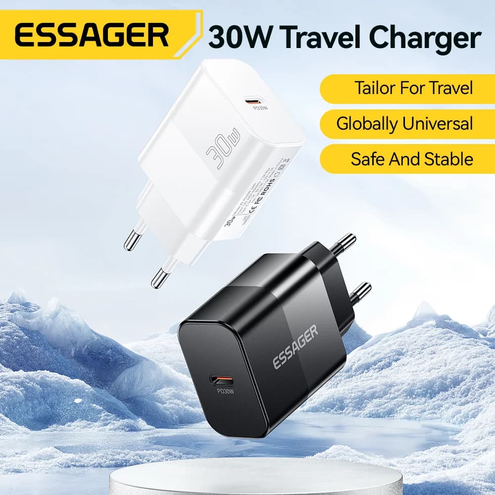 30W USB-C PD kelioninis įkroviklis