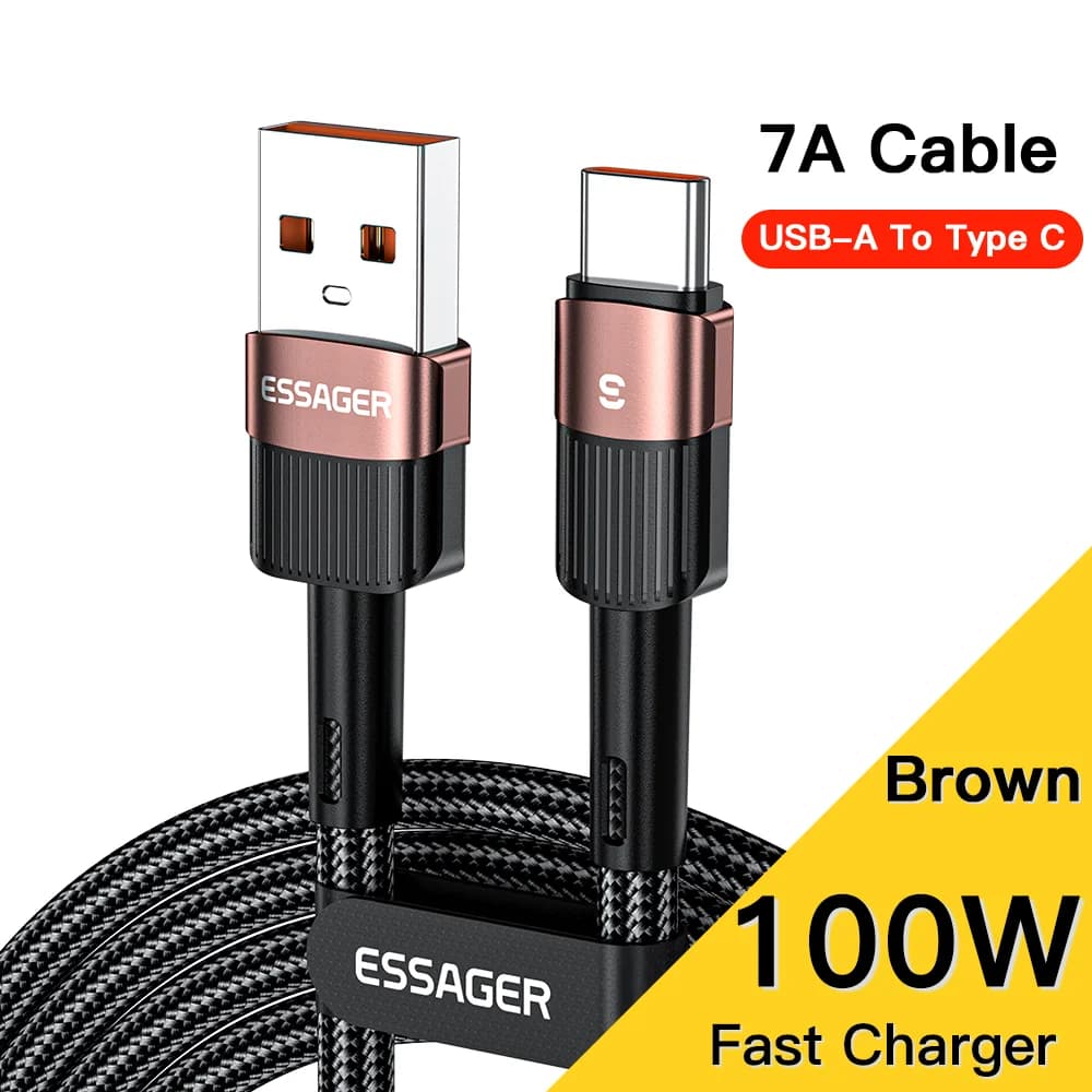 USB-C greito įkrovimo duomenų laidas (7A, 66W)