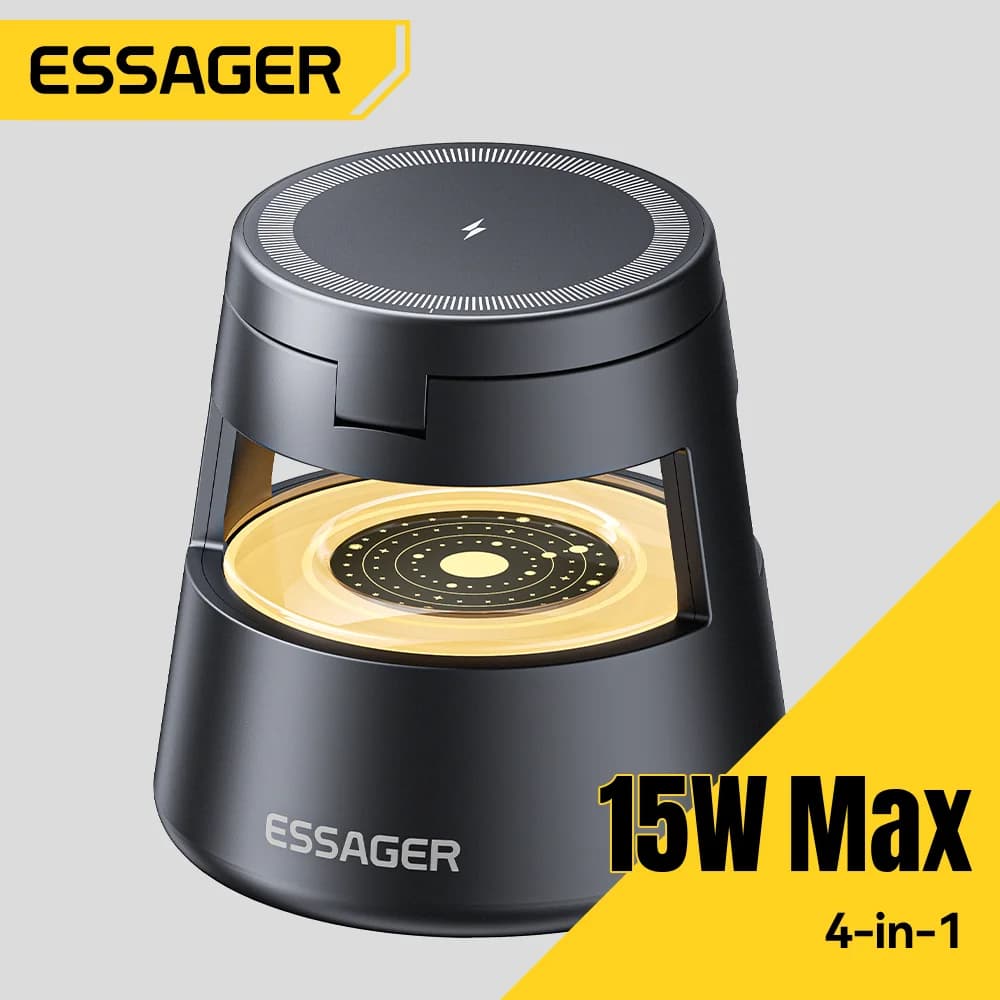 4-in-1 15W magnetinė belaidžio įkrovimo stotelė